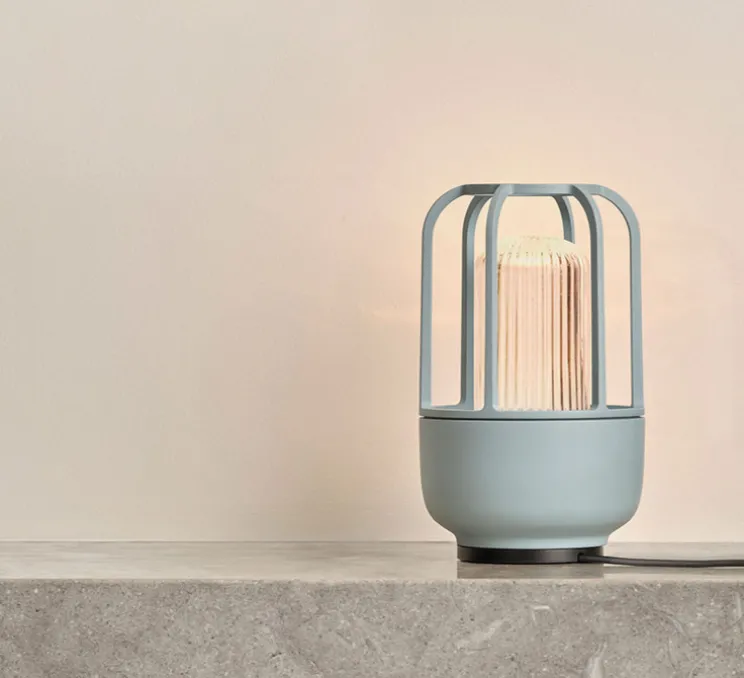 Lampe Solaire, Baladeuse, LIGHT No.1, Bleu glacé, IP65, LED, dim, 2500K, 95 lm, Ø13cm, H21cm - HOUE