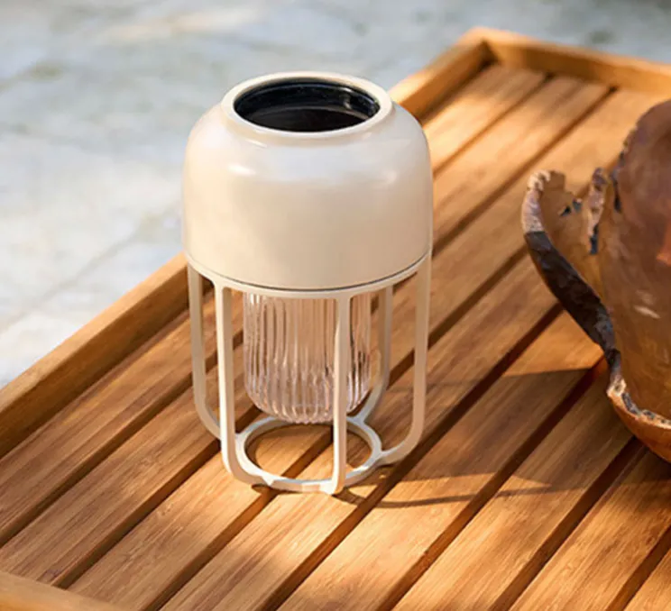 Lampe Solaire, Baladeuse, LIGHT No.1, Beige, IP65, LED, dim, 2500K, 95 lm, Ø13cm, H21cm - HOUE