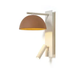 Liseuse, Absis A Reader, vertical, blanc, terracotta, L17cm, H33cm - Luxcambra
