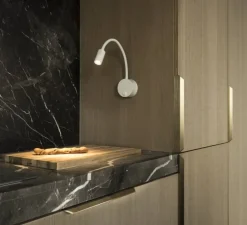 Liseuse murale, Dio Flex Plate, blanc, LED, 3000K, 100 lm, Ø9cm, H49,8cm - SLV