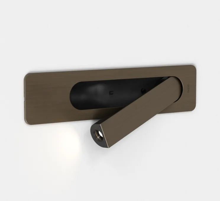 Liseuse murale, Keta, bronze, LED, 2700K, 155 lm, L6,3cm, H25,6cm - Astro