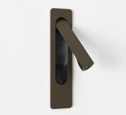 Liseuse murale, Keta, bronze, LED, 2700K, 155 lm, L6,3cm, H25,6cm - Astro