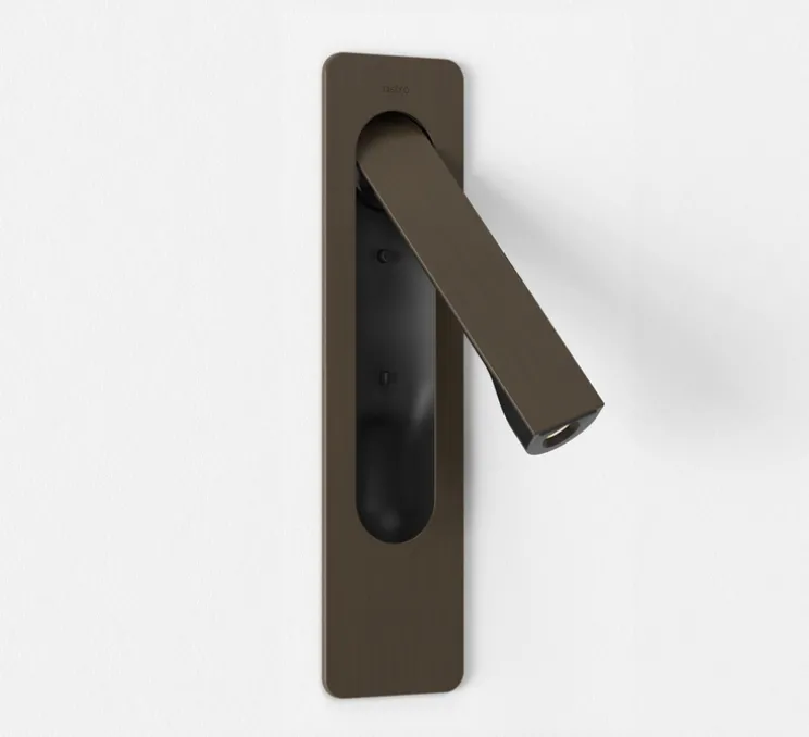 Liseuse murale, Keta, bronze, LED, 2700K, 155 lm, L6,3cm, H25,6cm - Astro