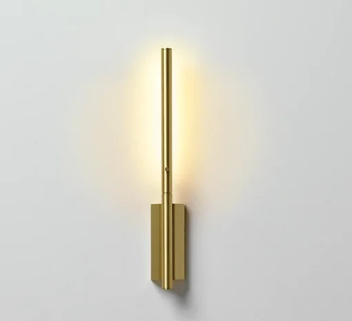 Liseuse murale, LINK 320, laiton satiné LED, 2700k, 180lm, L4.5cm, H32cm - CVL
