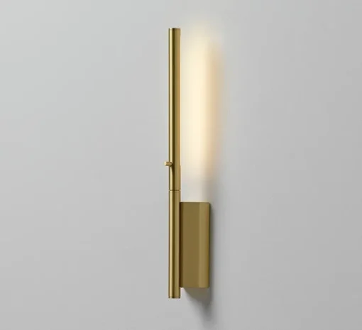 Liseuse murale, LINK 320, laiton satiné LED, 2700k, 180lm, L4.5cm, H32cm - CVL