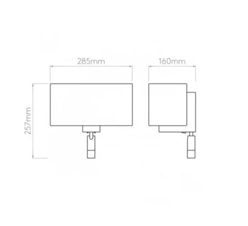 Liseuse murale, Napoli Reader Led, 2700k, 149lm, nickel mat, abat jour blanc brillant, L28,5cm, H14,5cm - Astro