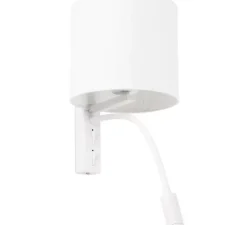 Liseuse murale, Tira, blanc mat, L18cm, H48cm - Faro