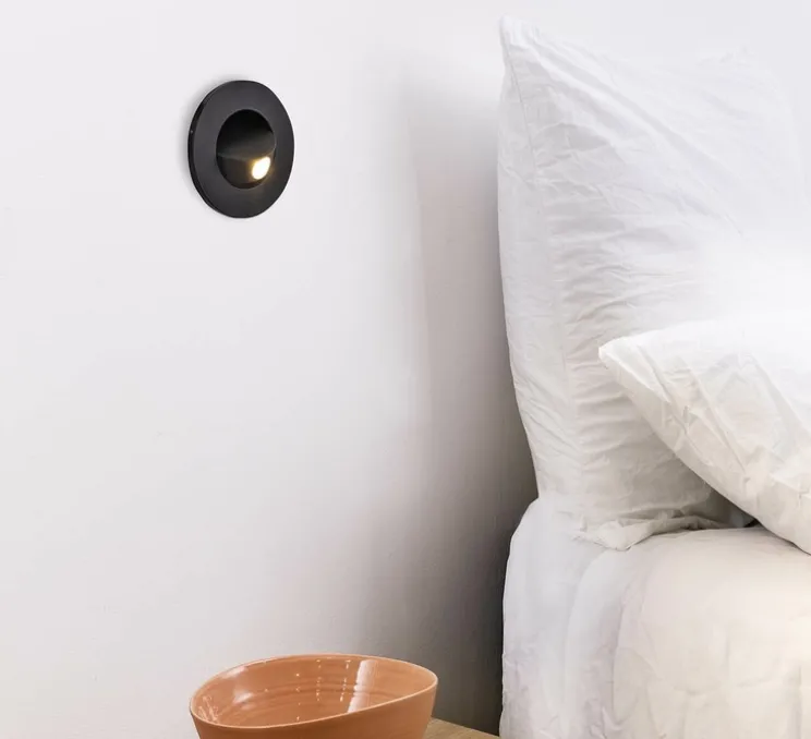 Liseuse, Spot encastrable, Click, noir, LED, 2700K, 252 lm, Ø11,5cm, H7,5cm - Faro