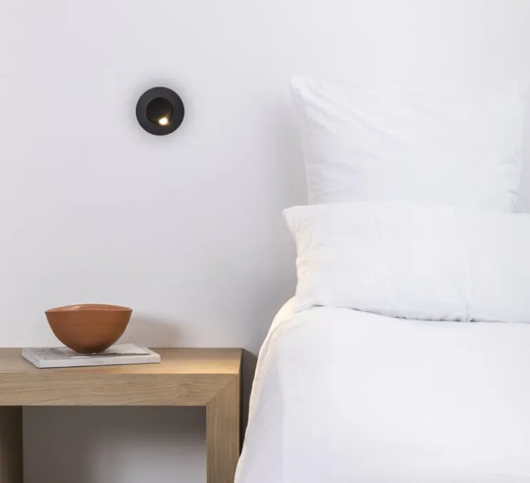 Liseuse, Spot encastrable, Click, noir, LED, 2700K, 252 lm, Ø11,5cm, H7,5cm - Faro