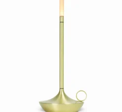 Lot de 3 lampes baladeuses, Wick, laiton, LED, dim, 2600K, 35 lm, Ø12cm, H26cm - Graypants
