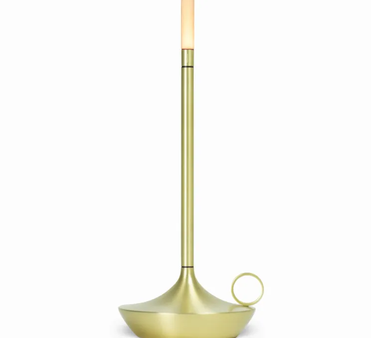 Lot de 3 lampes baladeuses, Wick, laiton, LED, dim, 2600K, 35 lm, Ø12cm, H26cm - Graypants