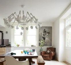 Lustre, 16 bras, Dear Ingo, blanc, Ø73cm, H68cm - Moooi