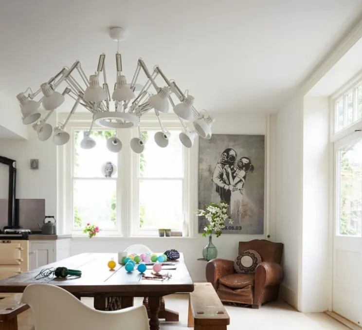 Lustre, 16 bras, Dear Ingo, blanc, Ø73cm, H68cm - Moooi
