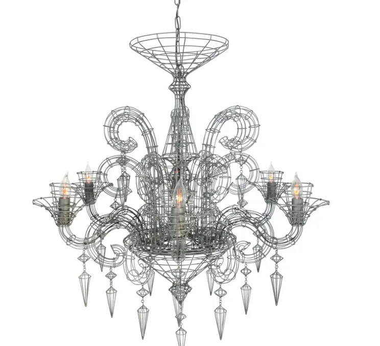 Lustre, Angelus , gris, Ø113cm, H115cm - Forestier