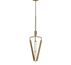 Lustre, Archangel 3 415, laiton, LED, dim, 2700K, lm, L29cm, H95-122,5cm - Rubn