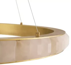 Lustre, Cabildo, laiton antique, albâtre, LED, dim, 2700K, 3085lm Ø102cm, H7,5cm - Eichholtz