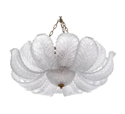 Lustre, Cabrillo, Verre texturé, laiton antique, Ø85cm, H30cm - Eichholtz