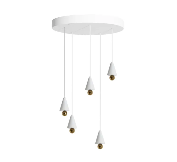 Lustre, Cherry, chandelière, blanc, LED, dim, 3000K, 5*1040 lm, Ø65cm, H5cm - Petite Friture