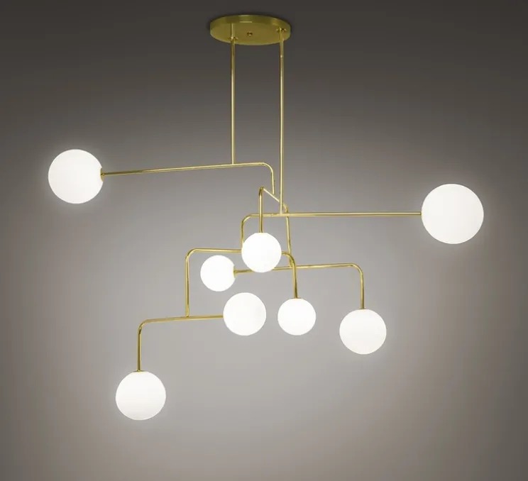 Lustre, Constellation, laiton, Ø144cm, H100cm - Alma light