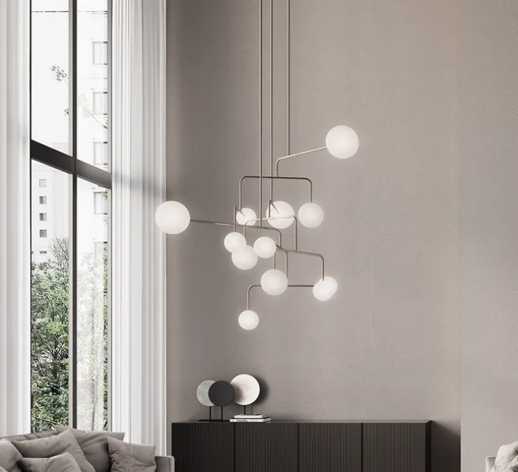 Lustre, Constellation, laiton, Ø145cm, H120cm - Alma light