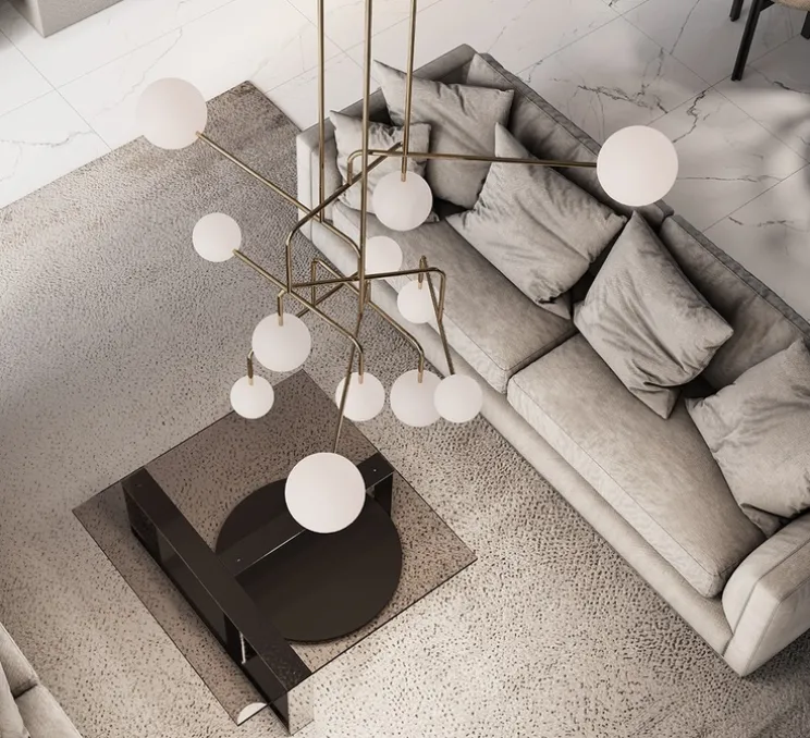 Lustre, Constellation, laiton, Ø145cm, H120cm - Alma light