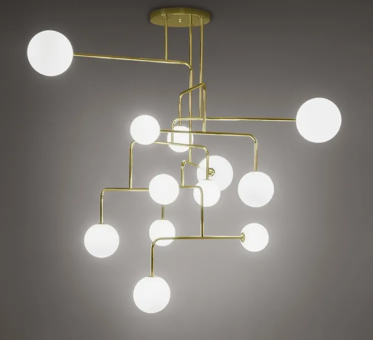 Lustre, Constellation, laiton, Ø145cm, H120cm - Alma light