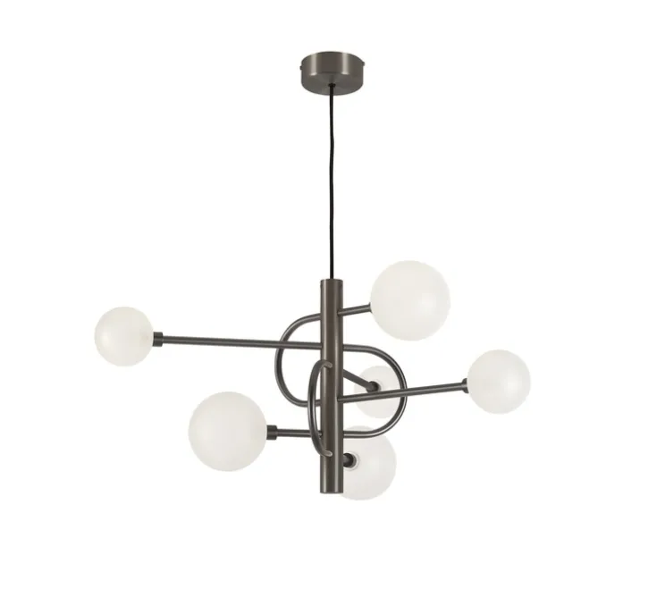 Lustre, Diapason 79 6L, graphite satiné, Ø79cm, H40cm - Manufacture