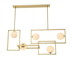 Lustre, Erasmus, laiton, L160cm, H70,5cm - Eichholtz