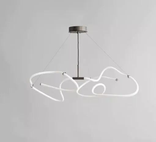 Lustre, Ghost, Mini, blanc, bronze, LED, dim, 2400K, 1722 lm, L116cm, H33cm - 101 Copenhagen