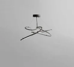 Lustre, Ghost Mini, noir brûlé, LED, dim, 2400K, 1722 lm, L116cm, H35cm - 101 Copenhagen
