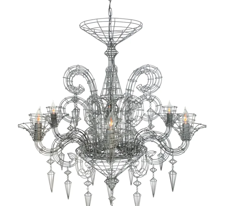 Lustre, GLORIA, gris, Ø75cm, H75cm - Forestier