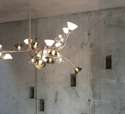 Lustre, Linfa 565.13, nickel opaque, IP40, LED, dim, 2700K, 10500 lm, Ø170cm, H53cm - Tooy