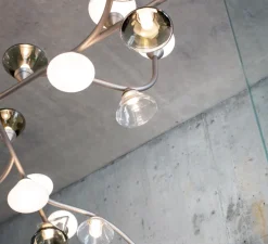 Lustre, Linfa 565.13, nickel opaque, IP40, LED, dim, 2700K, 10500 lm, Ø170cm, H53cm - Tooy