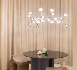 Lustre, Linfa 565.13, nickel opaque, IP40, LED, dim, 2700K, 10500 lm, Ø170cm, H53cm - Tooy