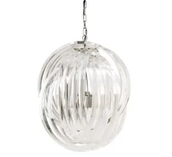 Lustre, Marco Polo M, transparent, nickel, Ø50cm, H64cm - Eichholtz