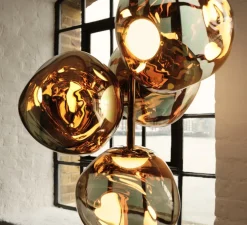 Lustre, Melt Mini, bronze, LED, dim, 3000K, 2300 lm, Ø54,5cm, H63,4cm - Tom Dixon