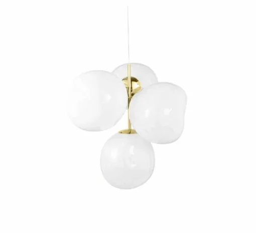 Lustre, Melt Mini, opal, doré, LED, dim, 3000K, 2300 lm, Ø54,5cm, H63,4cm - Tom Dixon
