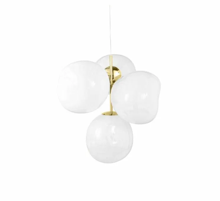 Lustre, Melt Mini, opal, doré, LED, dim, 3000K, 2300 lm, Ø54,5cm, H63,4cm - Tom Dixon