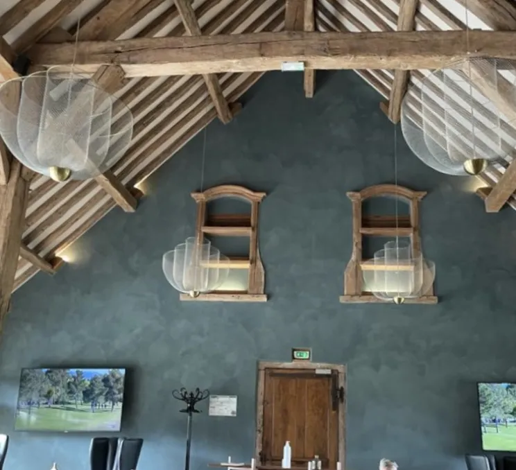 Lustre, Meshmatics Large, gris, LED, 2700k, 665lm, Ø90cm, H90cm - Moooi