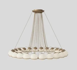 Lustre, Model 2109/24/14, champagne, Ø134cm, H160cm - Astep