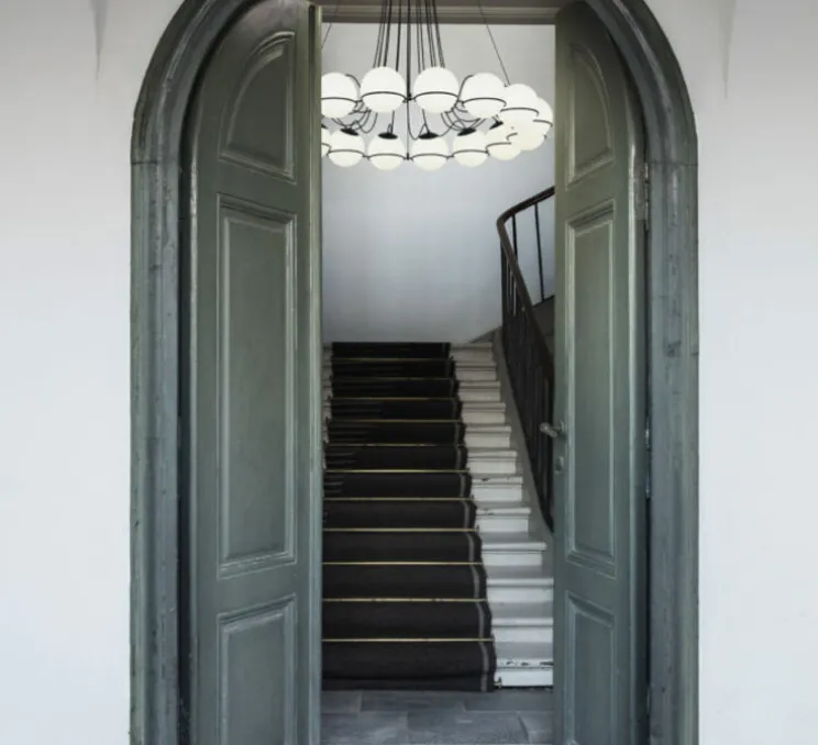 Lustre, Model 2109/16/20, noir, Ø140cm, H160cm - Astep