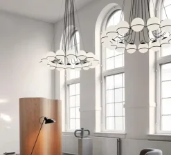 Lustre, Model 2109/16/20, noir, Ø140cm, H160cm - Astep