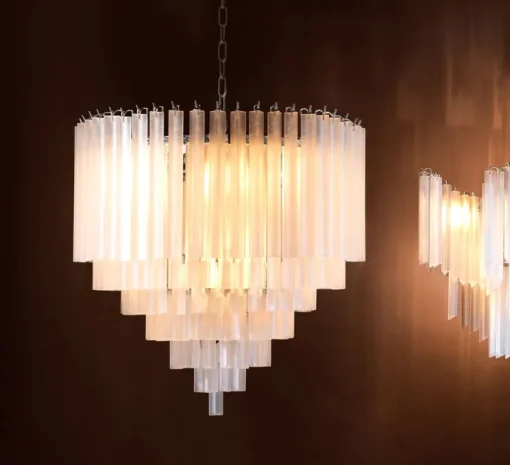 Lustre, Nova, nickel, verre dépoli, Ø60cm, H60cm - Eichholtz