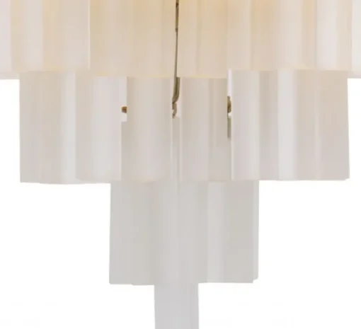 Lustre, Nova, nickel, verre dépoli, Ø60cm, H60cm - Eichholtz