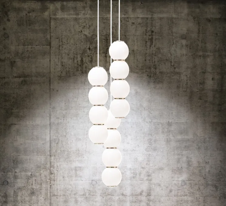 Lustre, Pearls, 1180 lm, 2700 K, LED, 3, BBB, blanc, or, Ø41cm - Formagenda