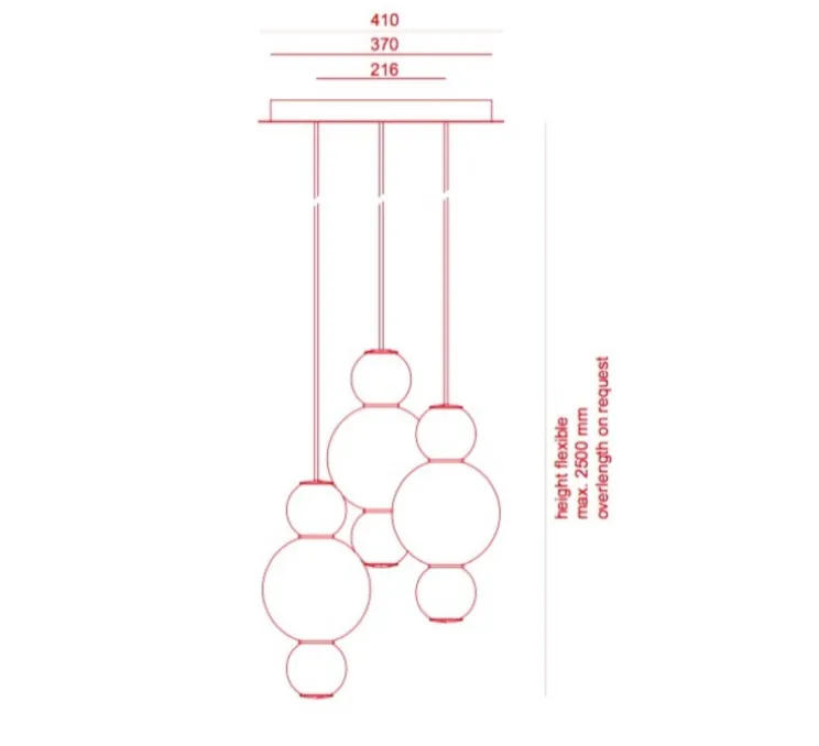 Lustre, Pearls, 1180 lm, 2700 K, LED, 3, BBB, blanc, or, Ø41cm - Formagenda