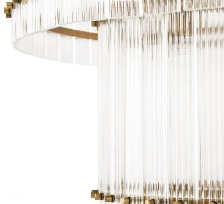 Lustre, Ruby L, laiton, verre, Ø93cm, H70cm - Eichholtz