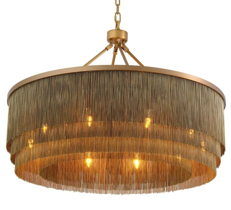 Lustre, Tissot L, laiton antique, Ø90cm, H61cm-Eichholtz