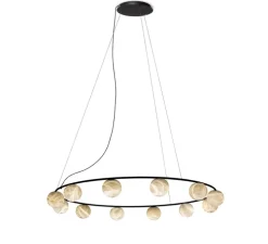 Lustre, Tribeca, Albâtre, LED, dim, 2700K, 270 lm, Ø130cm, H180cm - Alma light