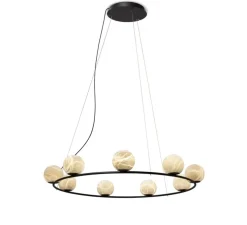 Lustre, Tribeca, Albâtre, LED, dim, 2700K, 270 lm, Ø100cm, H180cm - Alma light